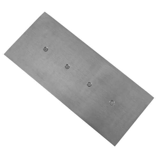 Silver 6"x14" Concrete Trowel, 4-piece Concrete Trowel, Silver Concrete Trowel