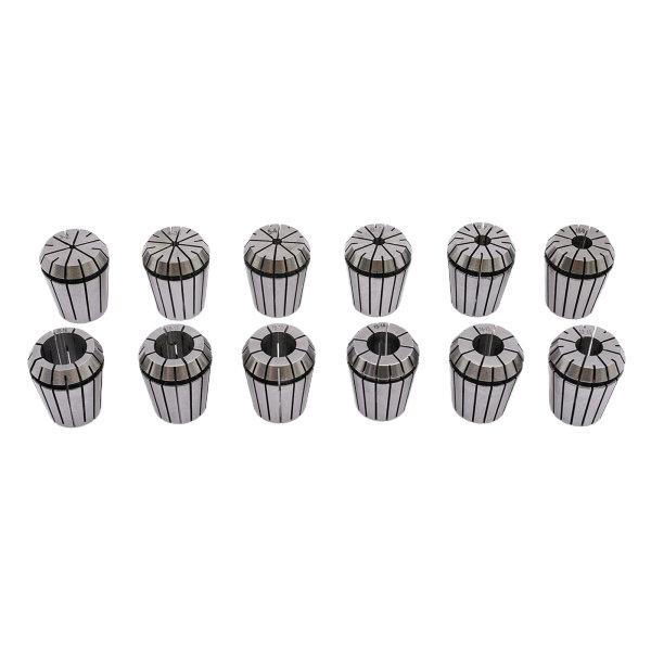 12 Pcs Metric NT30-ER32 Milling Collet Set High Accuracy 12 Pcs ER32 Collets with Clear Marks for Clamping Drills Milling Cutter End Milling Cutter