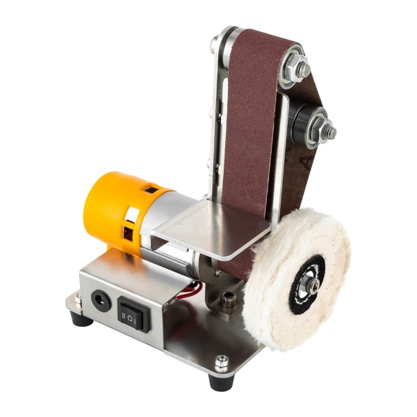 Mini Belt Sander, Electric Bench Grinder Sanding Machine, Table Top Grinder Polisher Mini Belt Sander, Electric Bench Grinder Sanding Machine, Table Top Grinder Polisher