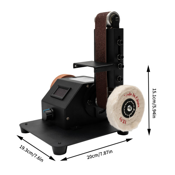 350W Electric Mini Belt Sander DIY  Electric Belt Sander for Knife Making Upgrade Knife Sharpening Belt Sander with 10PCS Abrasive Belt