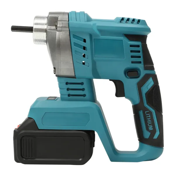 Cordless Concrete Vibrator Cement Shaker Portable Li-ion Battery with Anti-slip and Vibration-absorbing Ergonomic Handle for Restoration Concrete Columns