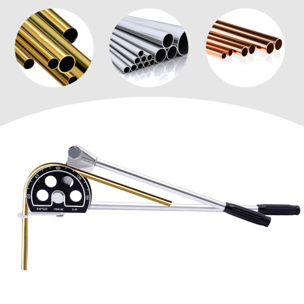 3/4" Tubing Bender Manual Pipe Tube Bender 180 Degree Bending Tool for Copper Aluminum Pipes Air Conditioner Refrigeration Repair 3/4" Tubing Bender Manual Pipe Tube Bender 180 Degree Bending Tool for Copper Aluminum Pipes Air Conditioner Refrigeration Repair