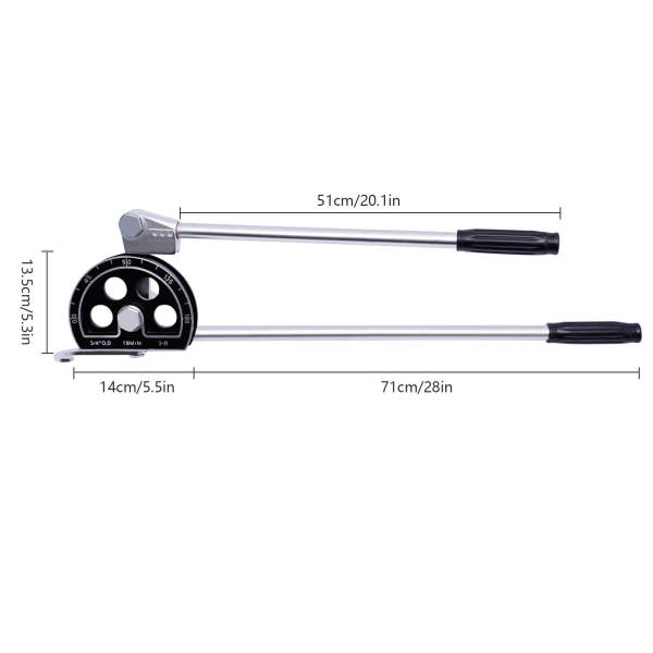 3/4" Tubing Bender Manual Pipe Tube Bender 180 Degree Bending Tool for Copper Aluminum Pipes Air Conditioner Refrigeration Repair 3/4" Tubing Bender Manual Pipe Tube Bender 180 Degree Bending Tool for Copper Aluminum Pipes Air Conditioner Refrigeration Repair
