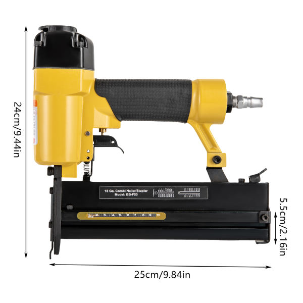 18GA Air Brad Nail Gun Stapler Finish Nailer Pneumatic Finishing Wood Framing