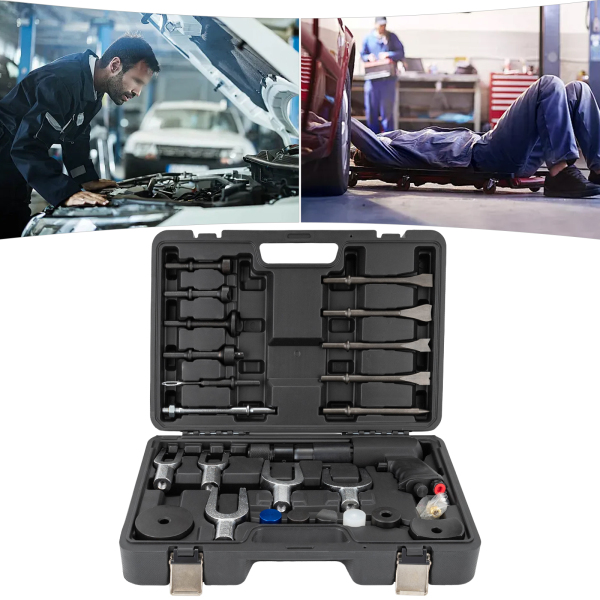 Powerful Pneumatic Hammer Set Multifunction Tool Set Pneumatic Hammer Set with Comfortable Handle Iron Sleeve Removal Tool
