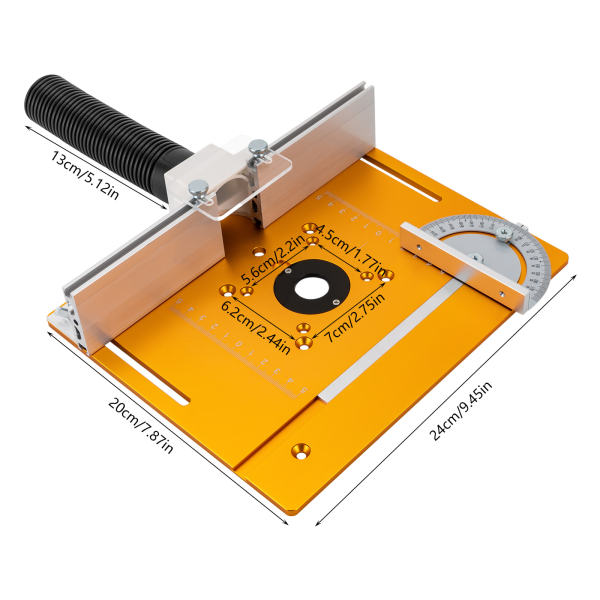 Aluminium Router Table Insert Plate Electric Wood Milling Flip Board
