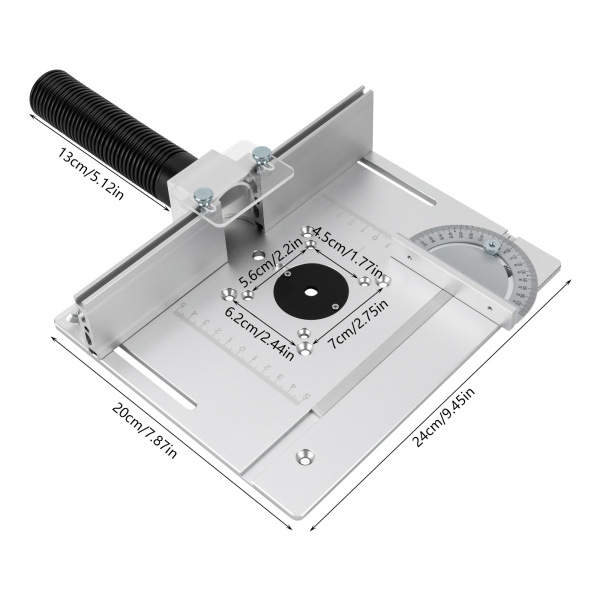 Router Table Insert Plate for Woodworking Bench Miter Gauge Guide Mill FlipBoard