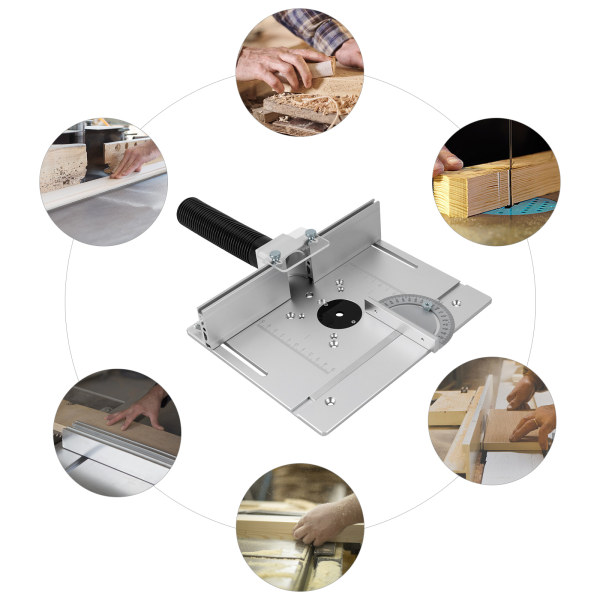 Router Table Insert Plate for Woodworking Bench Miter Gauge Guide Mill FlipBoard