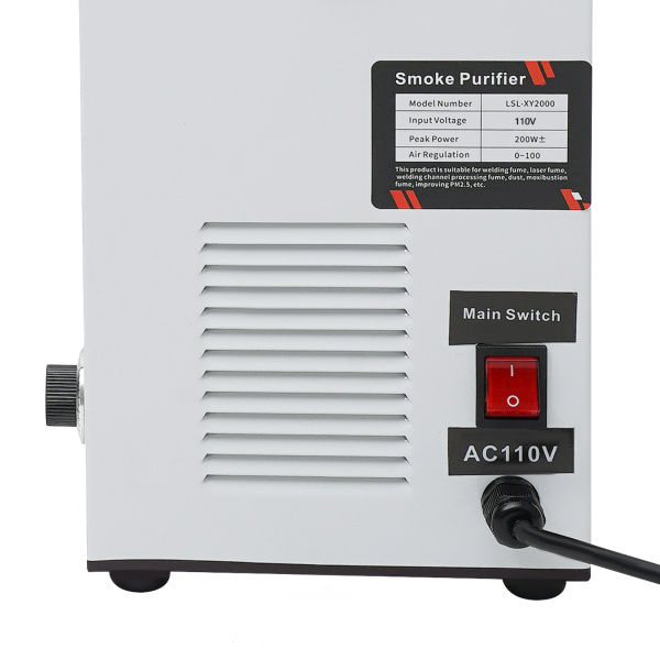 Soldering Smoke Absorber Welding Smoke Absorber Soldering Smoke Extractor Low Noise with 360° Rotatable Hood Universal Wheels Exhaust Vents