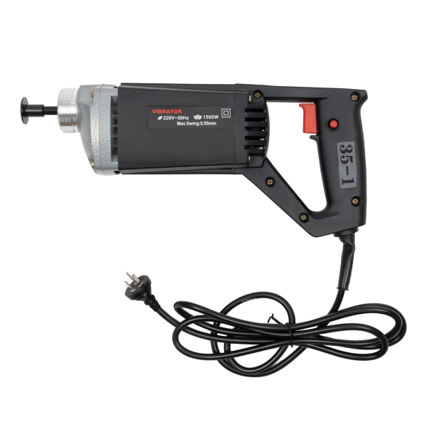 Handheld Concrete Vibrating Tool, 1500W Electric Concrete Vibrator, Cement Vibrarator
