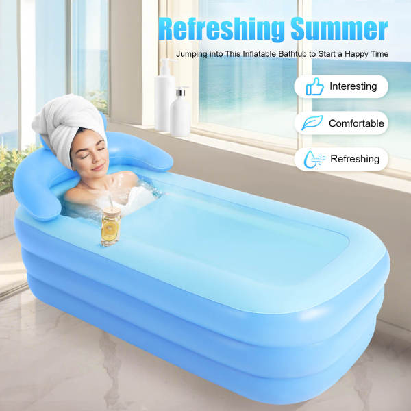 Adult PVC Folding Portable Spa Warm Bathtub Blow Up Kit Inflatable Bathtub Adult PVC Folding Portable Spa Warm Bathtub Blow Up Kit Inflatable Bathtub
