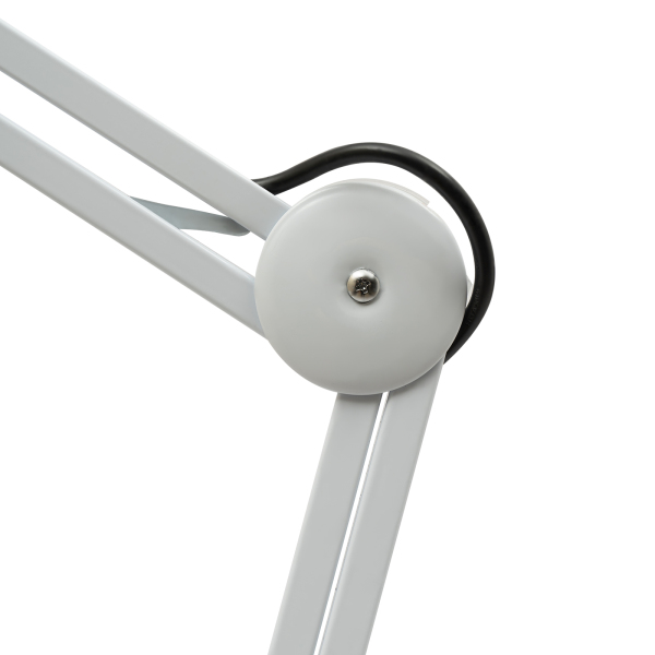 5X LED Magnifying Lamp, Bright Daylight Magnifying Glass with Light and Stand, Adjustable Swivel Arm Magnifier lamp-White