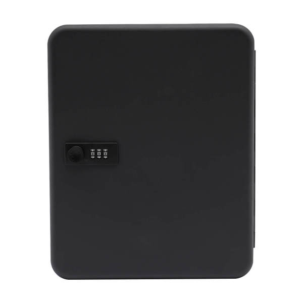 Black 36-Key Storage Cabinet, Combination Safe, Iron Safe Box - Wall-Mounted, 1.18 - 2.36 Inch Key Capacity