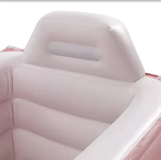 3 Layers Smart Blow Up Bathtub Foldable Portable PVC Spa Shower Tub Wireless Pink 3 Layers Smart Blow Up Bathtub Foldable Portable PVC Spa Shower Tub Wireless Pink