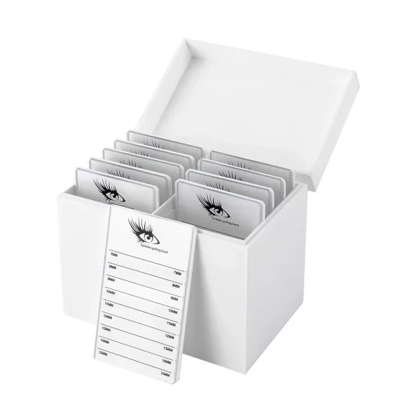Eyelash Display Storage Container False Eyelash Storage Case Organizer Protect Case 10 Layers Storage Box for Salons Homes