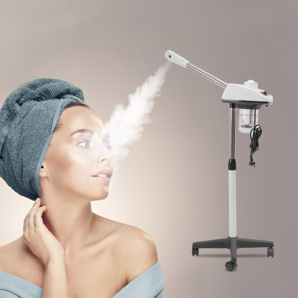 Facial Steamer Professional Ozone Face Sauna Spa Deep Skin Cleansing Hot Steam Skin Care Assistant With Universal Wheels for beauty stores