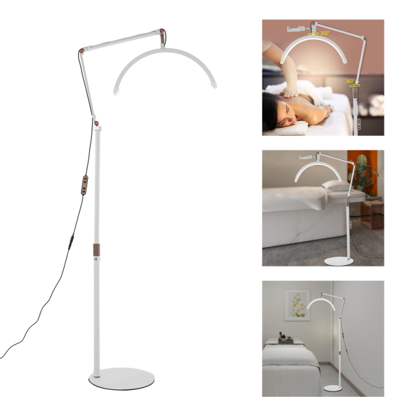 Half Moon Led Light Crescent-shaped Light Eyelash LED Floor Light Estheticians Light Facialist for Lash Extension Lighting