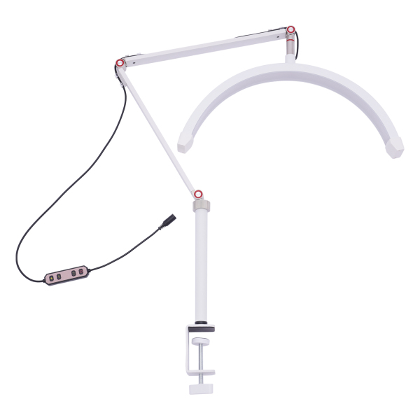 LED Beauty Moon Light with Stand Support Lighting Kit For Eyelash Tattoo Salon Adjustable and Rotatable LED Beauty Moon Light for Beauty Salons White