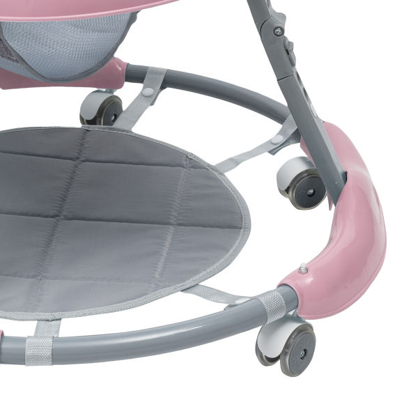 Upgrade Baby Walker Stroller Play Activity Music Kids Ride On Toy Car Adjustable pink