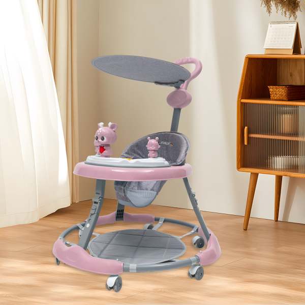 Upgrade Baby Walker Stroller Play Activity Music Kids Ride On Toy Car Adjustable pink Upgrade Baby Walker Stroller Play Activity Music Kids Ride On Toy Car Adjustable pink