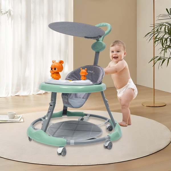 Upgrade Baby Walker Stroller Play Activity Music Kids Ride On Toy Car Adjustable green Upgrade Baby Walker Stroller Play Activity Music Kids Ride On Toy Car Adjustable green