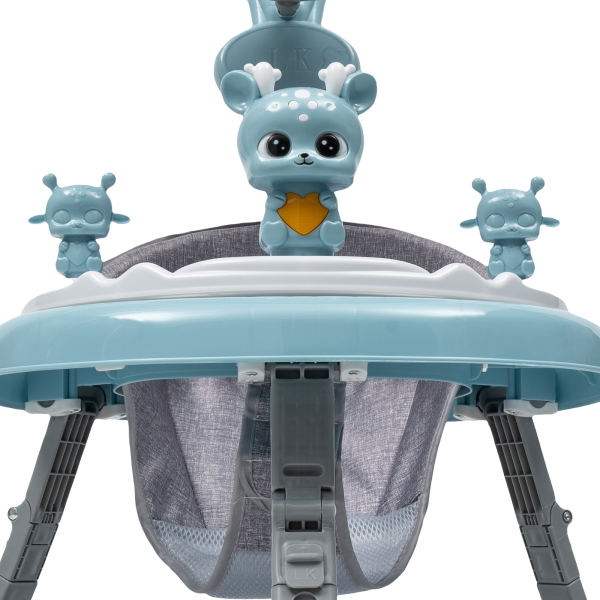 Upgrade Baby Walker Stroller Play Activity Music Kids Ride On Toy Car Adjustable blue