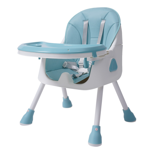 Baby High Chair, 2-in-1 High Chair for Babies and Toddlers with Footrest, Removable Double Tray,(Green)