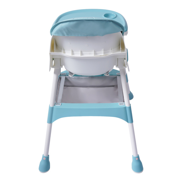 Baby High Chair, 2-in-1 High Chair for Babies and Toddlers with Footrest, Removable Double Tray,(Green)