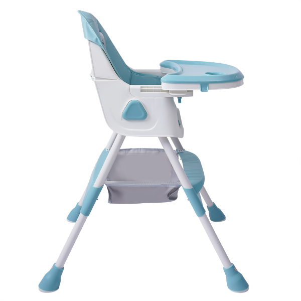 Baby High Chair, 2-in-1 High Chair for Babies and Toddlers with Footrest, Removable Double Tray,(Green)