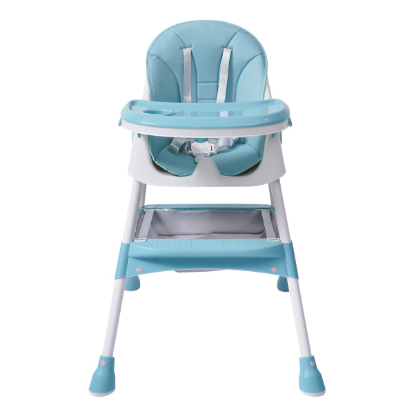 Baby High Chair, 2-in-1 High Chair for Babies and Toddlers with Footrest, Removable Double Tray,(Green)