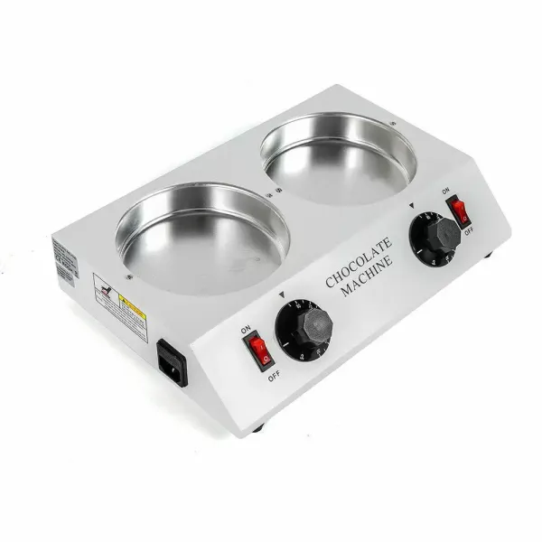 Double Melting Pot Chocolate Electric Fondue Chocolate Melter Furnace Machine