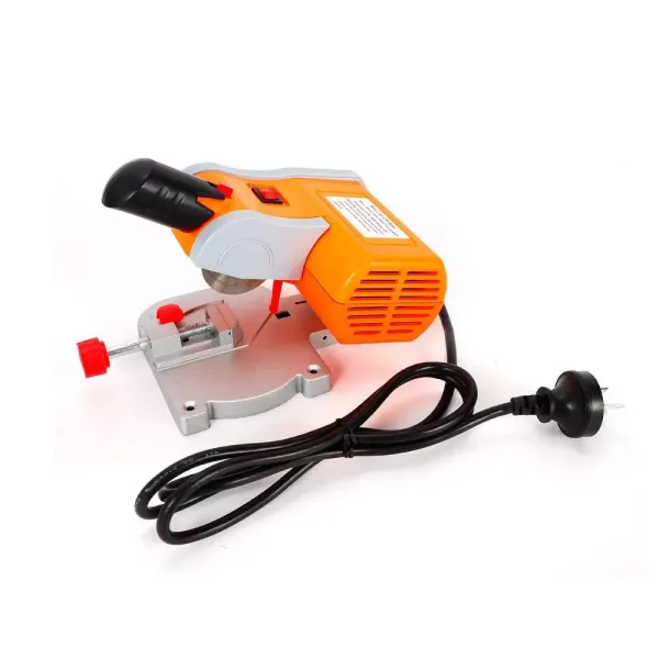 Mini Bench Cut-off Saw Set DIY Saw Cutting Tool Cutter Adjustable 45°220V AC Steel Blade Cutting Metal Wood Plastic with Miter Gauge