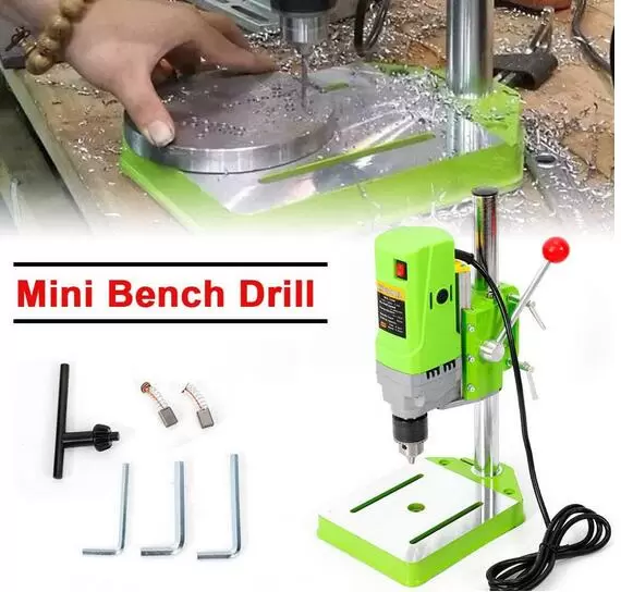 Mini Electric Bench Drill Press Stand Mini Portable Press Workbench Wood Drilling Machine Iron Wood