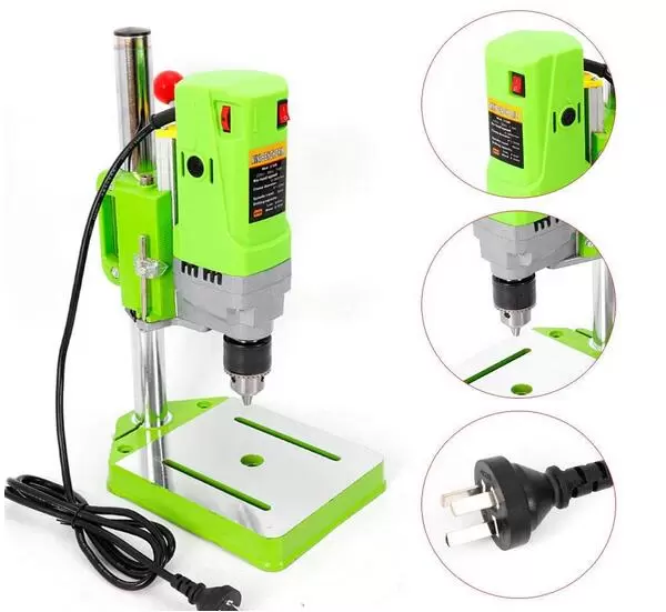 Mini Electric Bench Drill Press Stand Mini Portable Press Workbench Wood Drilling Machine Iron Wood
