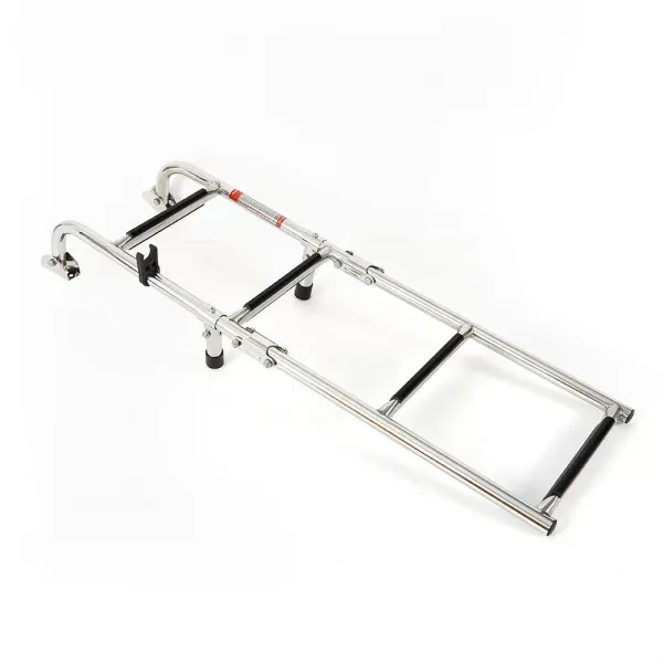 4 Steps Boat Ladder Telescoping Folding Swim Inboard Marine Stainless Steel Foldable 4 Steps Boat Ladder Telescoping Folding Swim Inboard Marine Stainless Steel Foldable