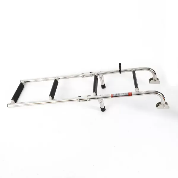 4 Steps Boat Ladder Telescoping Folding Swim Inboard Marine Stainless Steel Foldable 4 Steps Boat Ladder Telescoping Folding Swim Inboard Marine Stainless Steel Foldable