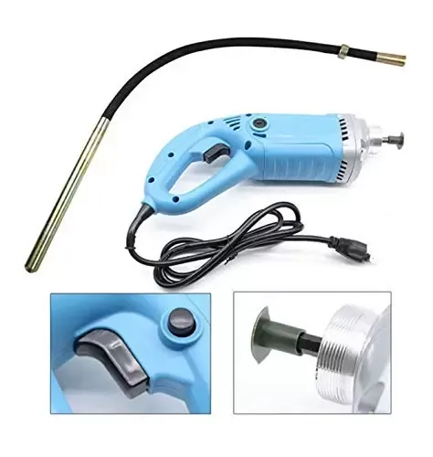 1300W Electric Concrete Vibrator Needle 35mm Ruber 1.8HP Motor Cement Construct
