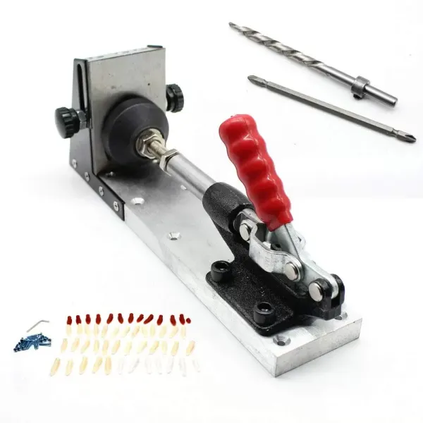 Pocket Hole Jig Drilling Bit Screw Drill Dit Joinery System DIY Woodworking Tool