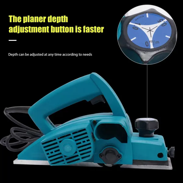 Electric Wood Planer Door Plane Hand Held Woodworking tool Tools 11000RPM 800W
