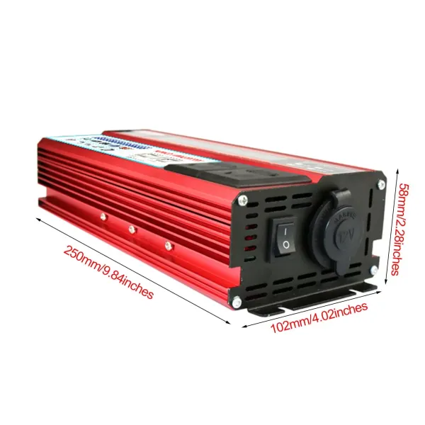 1000W Solar Power Inverter DC12/24V to AC 220V Car Converter Digital Display 1000W Solar Power Inverter DC12/24V to AC 220V Car Converter Digital Display