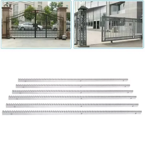6 Pieces Electric Slide Gate Opener Rail Racks Heavy Duty Waterproof Tracks Metal-Reinforced Gear Racks 6 Pieces Electric Slide Gate Opener Rail Racks Heavy Duty Waterproof Tracks Metal-Reinforced Gear Racks