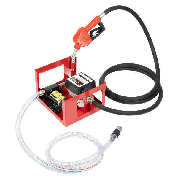 Electric Fuel Transfer Pump Durable and Sturdy Diesel Transfer Pump with a Meter Nozzle and Hose for Diesel Oil AU 50L/M