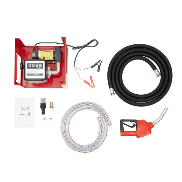 Electric Fuel Transfer Pump Durable and Sturdy Diesel Transfer Pump with a Meter Nozzle and Hose for Diesel Oil AU 50L/M Electric Fuel Transfer Pump Durable and Sturdy Diesel Transfer Pump with a Meter Nozzle and Hose for Diesel Oil AU 50L/M