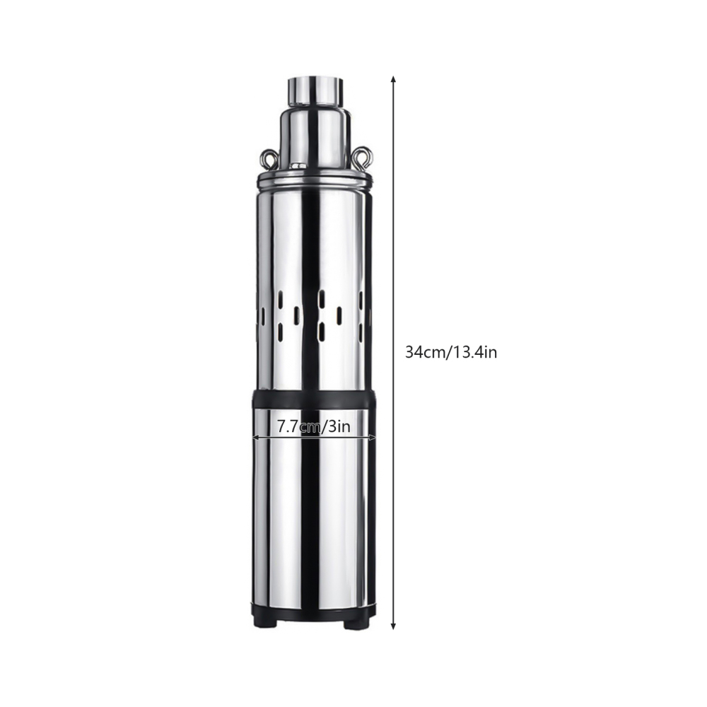 FlyHero Ultra Quiet Lift 30M 16L/min Submersible Solar Water Pump Deep Well DC 24V 200W