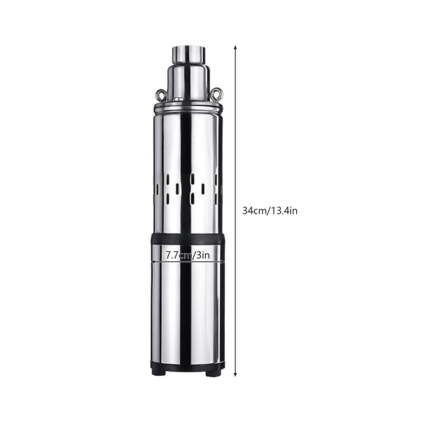 FlyHero Ultra Quiet Lift 30M 16L/min Submersible Solar Water Pump Deep Well DC 24V 200W