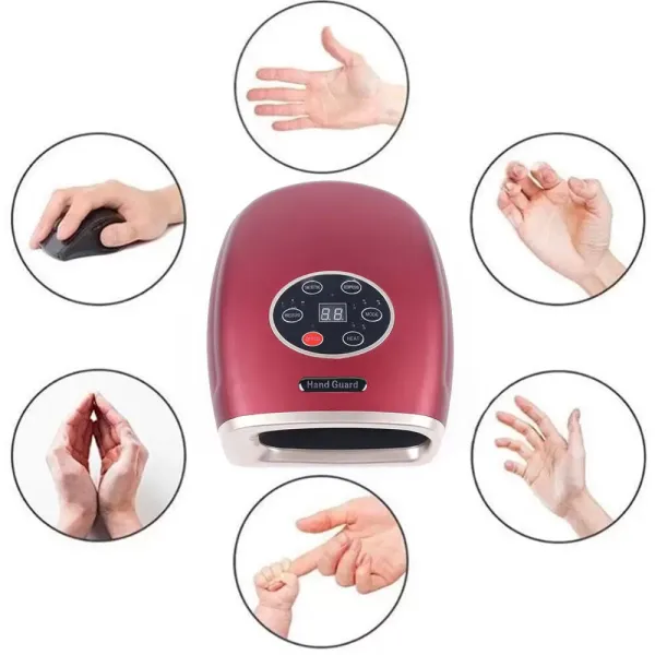 Portable Electric Hand Massager Physiotherapy Air Compression 3 Modes Vibration