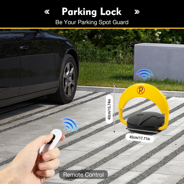 Remote Control Car Parking Latch Space Saver Lock Barrier Warning Sign Keys 180 ° Rotating Rocker Arm
