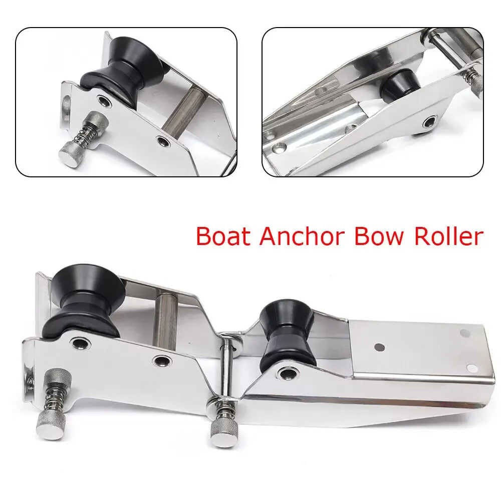 Boat Anchor Roller Hinged Stainless Steel Marine Boat Bow Anchor Sprit Roller AU