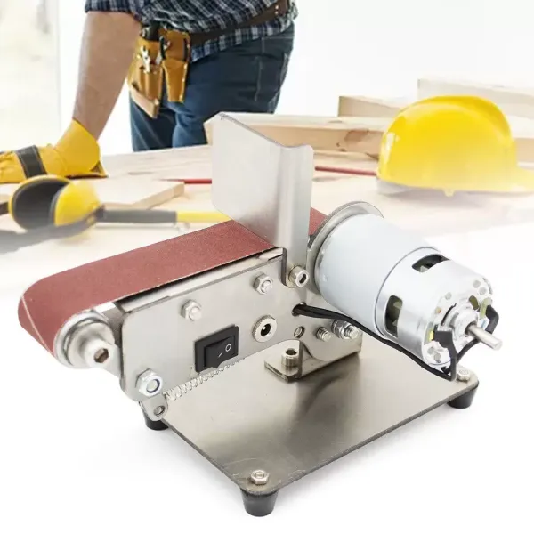 300W Electric Belt Sander Bench Grinder Buffer Sanding Linisher Polishing Machine