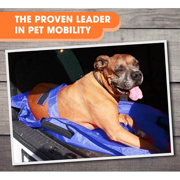 Blue Nylon Anti-Bite Pet Stretcher, Pet Rescue Carrier, Portable Pet Lifter - 132.27lb Capacity, Foldable & Comfortable